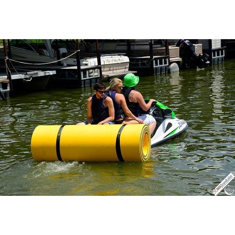 Tapete Flutuante Gigante - 5,5m X 1,85m:amarelo/laranja