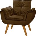 Ver imagem 1 de Poltrona Decorativa Opala Suede Cinza - Dora Bela Cor 0133