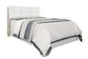 Ver imagem 2 de Cabeceira box Casal 1,38 Isis Amarula com Painel Class Branco - Framar Móveis