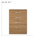 Ver imagem 6 de Kit Guarda Roupa Casal 8 Portas Munique Cômoda Astral Amêndola Touch Off White