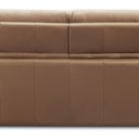 Ver imagem 7 de Sofá Retrátil Reclinável para Sala 3 Lugares 230cm Bryant L06 Couro Marrom Claro - Lyam Decor