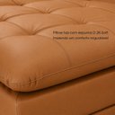 Ver imagem 6 de Sofá-Cama Retrátil e Reclinável Couro Legítimo 2 Lugares 180cm Cannes