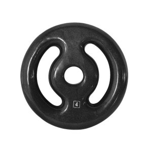 Anilha Ferro Fundido Emborrachada Fitness Academia 4,0 Kg