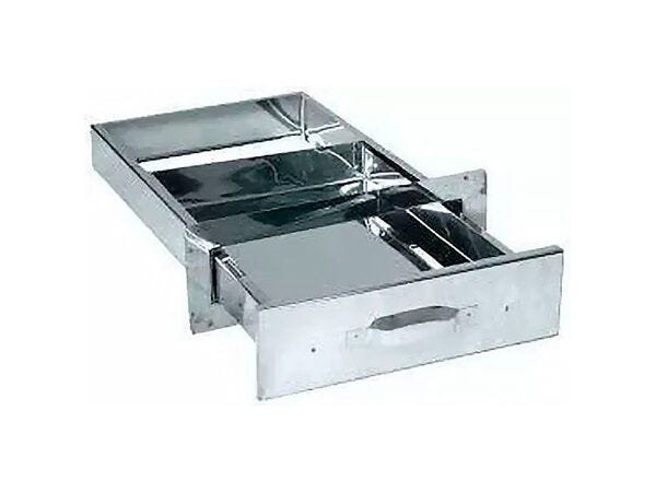 Gaveta Cinzeiro Aço Inox Churrasqueira Alvenaria 47x31x4,5cm