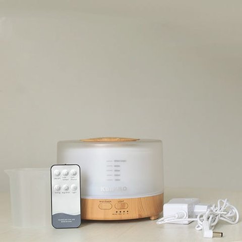 Difusor de Aromas Purificador Elétrico Ultrassônico 500Ml (A50Sc) - Marrom - 110V/220V (Bivolt)