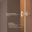 Ver imagem 7 de Sapateira Planejada 100% MDF 2 Portas Reflecta Orion CabeCasa MadeiraOriginals Marrom