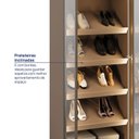 Ver mais imagens de Sapateira Planejada 100% MDF 2 Portas Reflecta Orion CabeCasa MadeiraOriginals Marrom