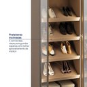 Ver mais imagens de Sapateira Planejada 100% MDF 2 Portas Reflecta Orion CabeCasa MadeiraOriginals Marrom
