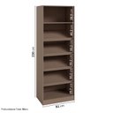 Ver imagem 4 de Sapateira Planejada 100% MDF 2 Portas Reflecta Orion CabeCasa MadeiraOriginals Marrom