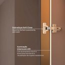 Ver imagem 7 de Sapateira Planejada 100% MDF 2 Portas Reflecta Orion CabeCasa MadeiraOriginals Marrom