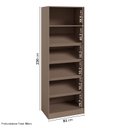 Ver imagem 4 de Sapateira Planejada 100% MDF 2 Portas Reflecta Orion CabeCasa MadeiraOriginals Marrom