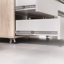 Ver imagem 7 de Conjunto de Gabinete Banheiro Creta 80cm (gabinete+cuba+espelheira) Madeirado Branco