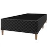 Base Box Tiba 0,88x1,88x0,25 Solteiro Veludo Mantelado Preto - 3