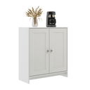 Ver imagem 4 de Armário Multiuso para Cozinha 80cm 2 Portas 1 Prateleira 2 Nichos Branco - Decibal