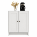 Ver imagem 2 de Armário Multiuso para Cozinha 80cm 2 Portas 1 Prateleira 2 Nichos Branco - Decibal