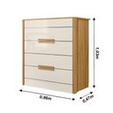 Ver imagem 7 de Kit Guarda Roupa Casal com Espelho Amazonas e Cômoda Dhara Freijó Off White