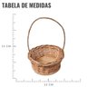 Kit Mini Cestas de Vime Redondas com Alça Páscoa - 03 Un - 6