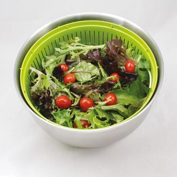Centrífuga e Secadora de Saladas FRESH Inox / Verde 5 Litros - 8
