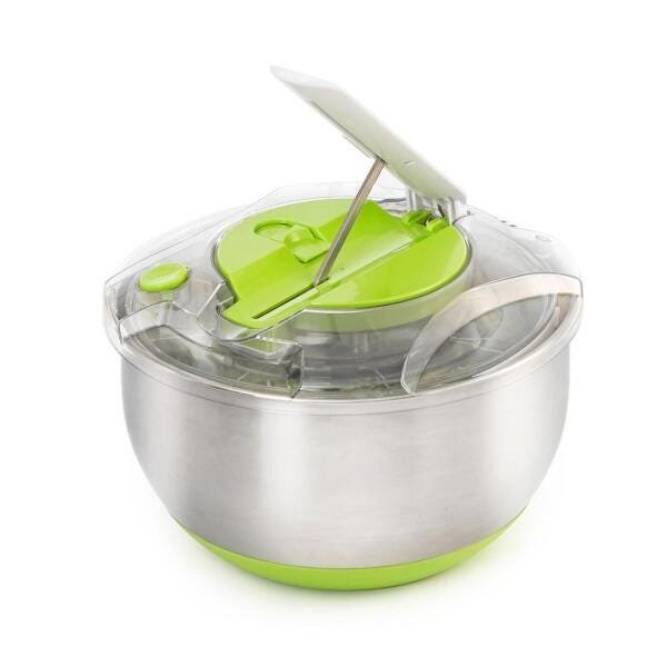 Centrífuga e Secadora de Saladas FRESH Inox / Verde 5 Litros - 2