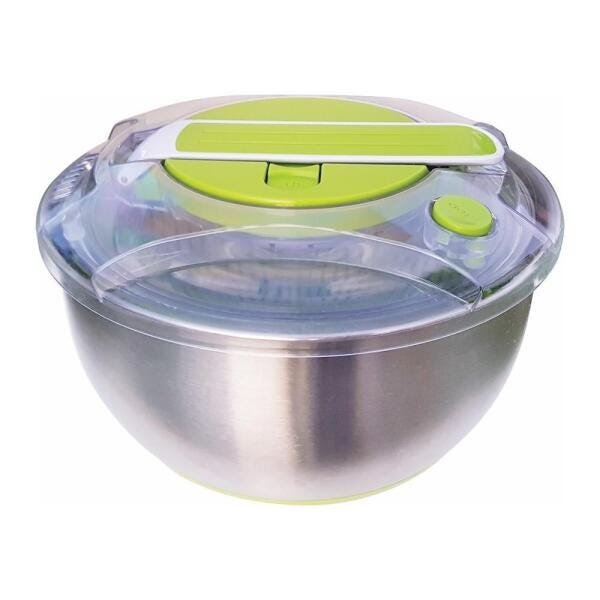 Centrífuga e Secadora de Saladas FRESH Inox / Verde 5 Litros