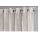 Ver imagem 3 de Cortina Sala Voal Quadriculado Charm Decoraçao 6,00x2,20:palha