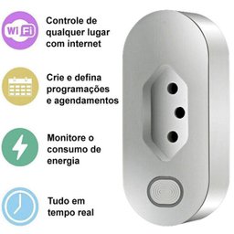 Interruptor Wifi Tomada Inteligente Automação Bivolt - 4 Interruptor Wifi Tomada Inteligente Automação Bivolt - 4