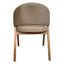 Ver imagem 3 de Kit 8 Cadeiras de Jantar Madeira Maciça Amêndoa Ravena Estofada Suede Bege Ccs
