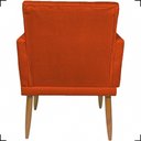 Ver imagem 3 de Poltrona Decorativa para Sala Recepção Nina Capitonê Suede Cores Pé Palito