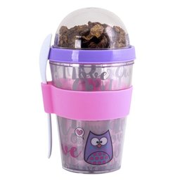 Conjunto Corujinha Uatt Com Lancheira + Garrafinha + Copo - 4