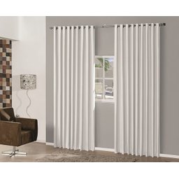 Cortina Blackout em Tecido 3,00x2,80 Corta Luz Branco Gelo - 1 Cortina Blackout em Tecido 3,00x2,80 Corta Luz Branco Gelo - 1