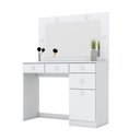 Ver imagem 5 de Penteadeira com Espelho e LED 1 Porta 4 Gavetas Beauty 