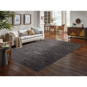 Tapete Sala Turco 3,00 X 4,00 Soft Pincelado Cinza Colorido Qaza