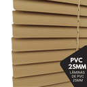 Ver imagem 7 de Persiana Horizontal Pvc 25mm Block Luxo 120larg X 220alt Café - Quarto/sala/ Escritório/cozinha/lava