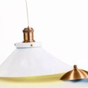 Ver imagem 3 de Pendente Industrial 22 Cm Retro Nordic Branco com Cobre