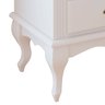 Mesa de Cabeceira 4 Gavetas Pés Luiz Xv Hannover 60817 - Branco - 2