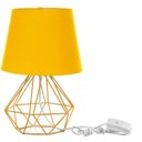 Ver imagem 1 de Abajur Diamante Dome Amarelo com Aramado Amarelo