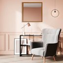 Ver imagem 3 de Módulo Espelho Decorativo 50x50cm Empório do Adesivo Moldura Madeira