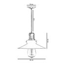 Ver imagem 4 de Pendente Industrial 22 Cm Retro Nordic Branco com Dourado