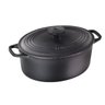 Caçarola Ferro Fundido Oval Alça E Tampa De Ferro 2,5l - 1