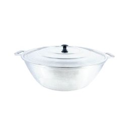 Tacho Panela Restaurante Alça Alumínio Fundido Polido 50cm - 1