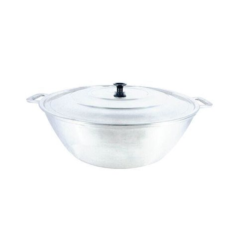 Tacho Panela Restaurante Alça Alumínio Fundido Polido 50cm