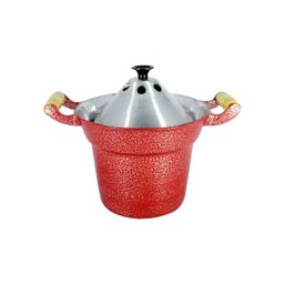 Fervedor Inderramável Alumínio Fundido Craqueado 5 Litros Vermelho - 1