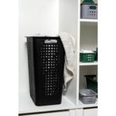 Ver imagem 2 de Kit 2 Cestos Roupas 47l Chumbo ou com Tampa Organizador Banh