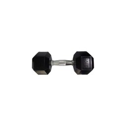 Halteres Sextavado Injetado com Pegada Cromada 10,0Kg - 1