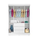 Ver imagem 4 de Guarda Roupa Infantil Duda 132cm 4 Portas 100% Mdf Branco Brilho - Sallar Home