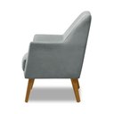 Ver imagem 6 de Poltrona Decorativa Bordada Magali Veludo Cinza Claro Lansofbr