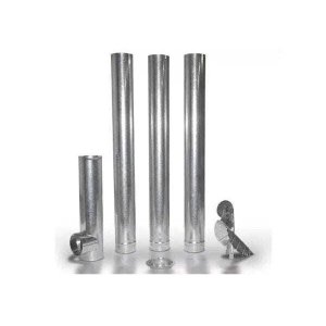 KIT CHAMINÉ GALVANIZADO PARA FOGÃO A LENHA