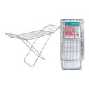 Ver imagem 2 de Varal de Chão Alumínio com Abas Dobrável Retrátil Slim Mor