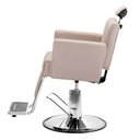 Ver imagem 2 de Cadeira Cabelereiro Barbeiro Poltrona Salão de Beleza Profissional Reclinável Estofado Apoio Pé