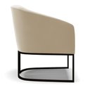 Ver imagem 4 de Kit 2 Poltronas Stella Suede Base Industrial Preto - D’Rossi Marrom Rato